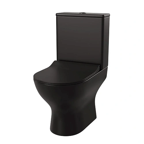 Унитаз напольный Taliente Arte черный матовый, с бачком и крышкой микролифт AR35045 Nero Унитаз напольный Taliente Arte черный матовый, с бачком и крышкой микролифт AR35045 Nero