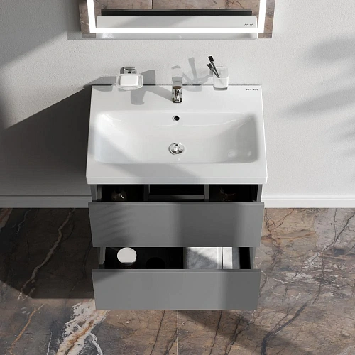 Тумба под раковину AM.PM Gem M90FHX06022GM подвесная, 60 см push-to-open, графит матовый Тумба под раковину AM.PM Gem M90FHX06022GM подвесная, 60 см push-to-open, графит матовый