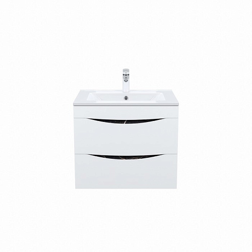 Тумба с раковиной Iddis Cloud 60 см (CLO60B0i95K) подвесная белая/черный мрамор Тумба с раковиной Iddis Cloud 60 см (CLO60B0i95K) подвесная белая/черный мрамор