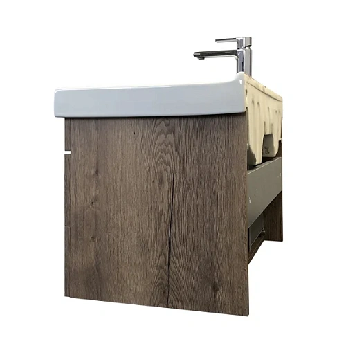 Тумба с раковиной Comforty Никосия 80П 00-00008856 дуб темный раковина Fest 80 Тумба с раковиной Comforty Никосия 80П 00-00008856 дуб темный раковина Fest 80