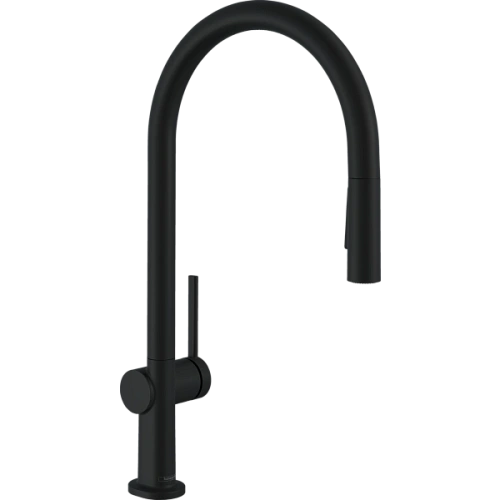 Смеситель для кухни Hansgrohe Talis M54 210, Eco, с вытяжным душем, 2jet 72842670, матовый черный Смеситель для кухни Hansgrohe Talis M54 210, Eco, с вытяжным душем, 2jet 72842670, матовый черный