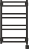 Полотенцесушитель электрический EWRIKA Кассандра Pg 80x50 R, черный матовый 510355