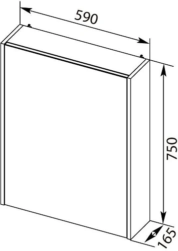 Зеркальный шкаф Aquanet Палермо 60 белый 00203939 Зеркальный шкаф Aquanet Палермо 60 белый 00203939