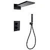 Душевая система ABBER Weiss Insel AF8052B скрытого монтажа без излива, термостат, черная матовая Душевая система ABBER Weiss Insel AF8052B скрытого монтажа без излива, термостат, черная матовая