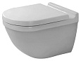 Унитаз подвесной Duravit Starck 3 скрытый крепеж (с крышкой SoftClose) 42250900A1 Унитаз подвесной Duravit Starck 3 скрытый крепеж (с крышкой SoftClose) 42250900A1