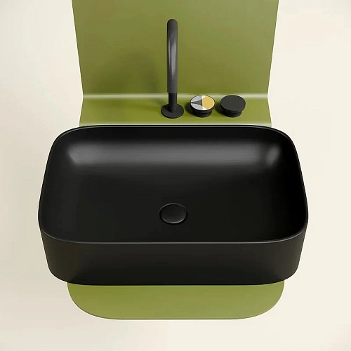 Раковина Ceramica Nova ELEMENT CN6053MB черный матовый накладная Раковина Ceramica Nova ELEMENT CN6053MB черный матовый накладная