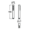 Душевая лейка Roca Stella Round 1F, PVD, brushed titanium black 5B3750NM0 Душевая лейка Roca Stella Round 1F, PVD, brushed titanium black 5B3750NM0