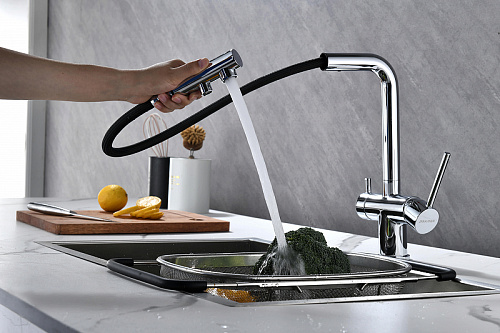 Смеситель для кухни Paulmark SERPENTINE хром Se213222-CR Смеситель для кухни Paulmark SERPENTINE хром Se213222-CR