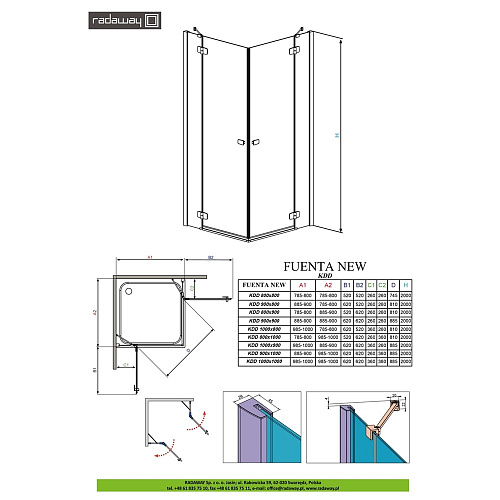 Душевая дверь Radaway Fuenta New PDD 90L 900x2000 хром/прозрачное/6mm 384001-01-01L Душевая дверь Radaway Fuenta New PDD 90L 900x2000 хром/прозрачное/6mm 384001-01-01L