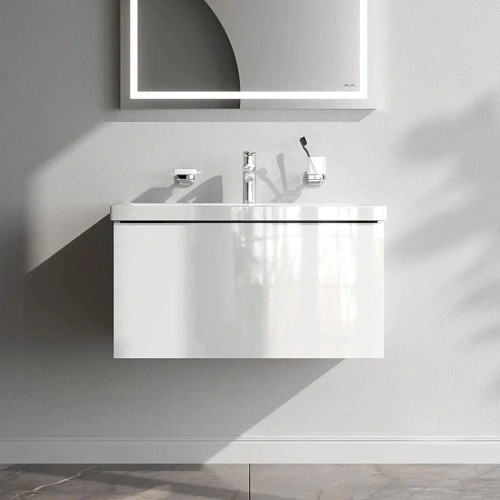 Тумба под раковину AM.PM Gem M90FHX07521WG подвесная, 75 см, push-to-open, белый Тумба под раковину AM.PM Gem M90FHX07521WG подвесная, 75 см, push-to-open, белый