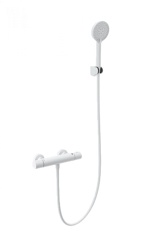 Смеситель для душа Wonzon & Woghand с термостатом, белый матовый (WW-B2029-A-MW) Смеситель для душа Wonzon & Woghand с термостатом, белый матовый (WW-B2029-A-MW)