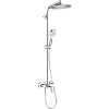 Картинка анонса товара «душевая система hansgrohe crometta s 240 1jet showerpipe ecosmart со смесителем 27269000»