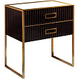 Тумба под раковину Armadi Art Monaco 80см черная глянец + золото под раковину чашу 867-080-BG Тумба под раковину Armadi Art Monaco 80см черная глянец + золото под раковину чашу 867-080-BG