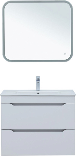 Тумба под раковину Aquanet Практика 80 00347965 белый глянец Тумба под раковину Aquanet Практика 80 00347965 белый глянец