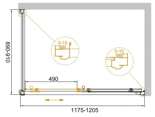 Душевой уголок CEZARES GIUBILEO-AH-1-120/90-SCORREVOLE-CP-G 120x90см стекло с узором, профиль золото Душевой уголок CEZARES GIUBILEO-AH-1-120/90-SCORREVOLE-CP-G 120x90см стекло с узором, профиль золото