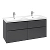 Картинка анонса товара «тумба под раковину villeroy &amp; boch subway 3.0 graphite / graphite c56801vr»