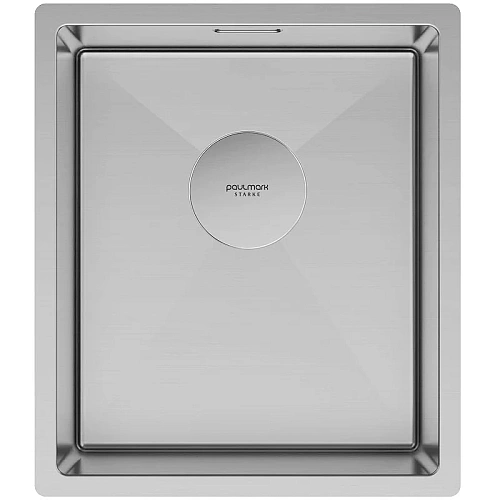 Кухонная мойка Paulmark NEXT 38 UNI, PM213844-BS, брашированная нерж.сталь, 380х440мм 1,2мм Кухонная мойка Paulmark NEXT 38 UNI, PM213844-BS, брашированная нерж.сталь, 380х440мм 1,2мм