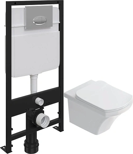 Комплект Унитаз подвесной STWORKI Хальмстад SETK2804-0606-001-1-6000 с микролифтом + Система инсталл 560233 Комплект Унитаз подвесной STWORKI Хальмстад SETK2804-0606-001-1-6000 с микролифтом + Система инсталл 560233