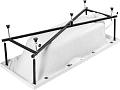 Каркас для ванны Aquanet Dali 170x70 00239294 Каркас для ванны Aquanet Dali 170x70 00239294