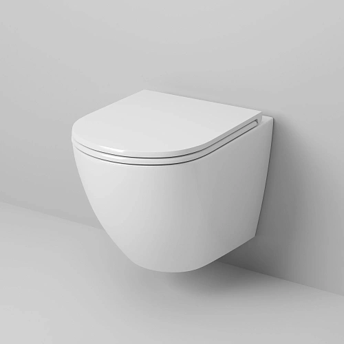 Унитаз подвесной GROSSMAN GR-4455S 490x360x350 безободковый с тонкой крышкой Унитаз подвесной GROSSMAN GR-4455S 490x360x350 безободковый с тонкой крышкой