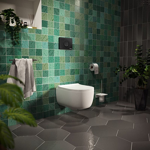 Инсталляция для унитаза BERGES NOVUM с кнопкой смыва, R5 Soft Touch, черная 040225 Инсталляция для унитаза BERGES NOVUM с кнопкой смыва, R5 Soft Touch, черная 040225
