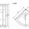 Душевая кабина Timo Standart T-1109 90x90x220, турецкая баня хамам Душевая кабина Timo Standart T-1109 90x90x220, турецкая баня хамам