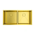Кухонная мойка Omoikiri Taki 86-2-U/IF-LG нерж.сталь/светлое золото 4993792 Кухонная мойка Omoikiri Taki 86-2-U/IF-LG нерж.сталь/светлое золото 4993792