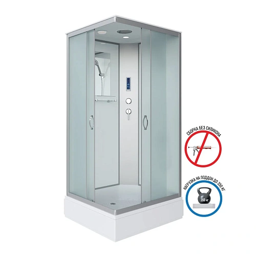 Душевая кабина Niagara Classic NG-33984-14QP (900х800х2150) средний поддон (26см) стекло матовое 339844QP Душевая кабина Niagara Classic NG-33984-14QP (900х800х2150) средний поддон (26см) стекло матовое 339844QP