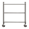 Полотенцесушитель водяной Point Афина PN04155P П2 500x500 с полкой, хром