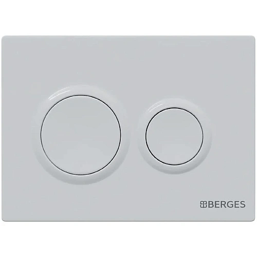 Инсталляция для унитаза BERGES NOVUM кнопка O1 белая 040261 Инсталляция для унитаза BERGES NOVUM кнопка O1 белая 040261