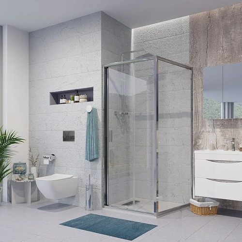 Душевой уголок Niagara Nova NG-62-9A-A100 (90x100x195) прямоугольная, дверь раздвижная Душевой уголок Niagara Nova NG-62-9A-A100 (90x100x195) прямоугольная, дверь раздвижная