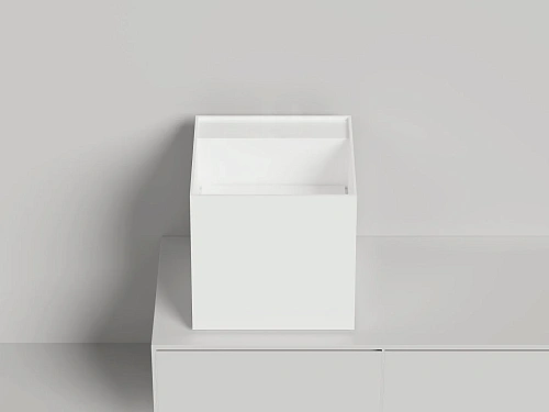 Раковина Salini ARMONIA SQUARE TOP 03 покраска по RAL полностью 130513TGF 450x450 накладная S-Sense Раковина Salini ARMONIA SQUARE TOP 03 покраска по RAL полностью 130513TGF 450x450 накладная S-Sense