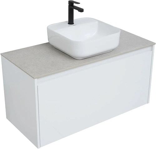 Тумба под раковину Aquanet Nova Lite 100 белый (1 ящик) 00242580 Тумба под раковину Aquanet Nova Lite 100 белый (1 ящик) 00242580