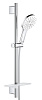 Картинка анонса товара «душевой гарнитур grohe rainshower smartactive 130, 3 вида струй, белая луна (26577ls0)»