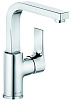 Картинка анонса товара «смеситель для раковины kludi zenta sl 480280565 с боковым управлением, без донного клапана, хром»