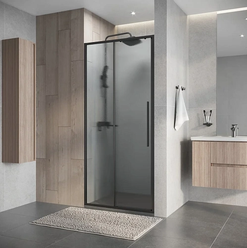 Душевая дверь Niagara Nova NG-34-L9CHGR (90х195) графит, раздвижная влево, стекло шиншилла Душевая дверь Niagara Nova NG-34-L9CHGR (90х195) графит, раздвижная влево, стекло шиншилла