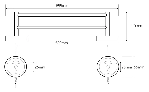 Полотенцедержатель Bemeta OMEGA 104104052 Полотенцедержатель Bemeta OMEGA 104104052