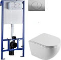 Комплект Унитаз подвесной STWORKI Скаген SK-09up безободковый, с микролитом + Система инсталляции дл 589429 Комплект Унитаз подвесной STWORKI Скаген SK-09up безободковый, с микролитом + Система инсталляции дл 589429