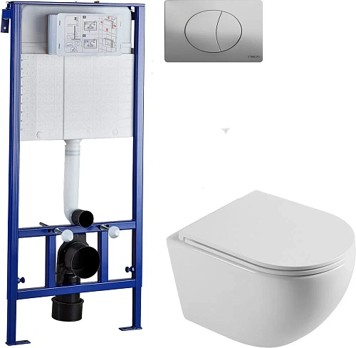 Комплект Унитаз подвесной STWORKI Скаген SK-09up безободковый, с микролитом + Система инсталляции дл 589429 Комплект Унитаз подвесной STWORKI Скаген SK-09up безободковый, с микролитом + Система инсталляции дл 589429