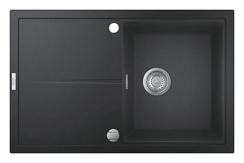 Кухонная мойка GROHE K400, 780 x 500 мм, черный гранит (31639AP0) Кухонная мойка GROHE K400, 780 x 500 мм, черный гранит (31639AP0)