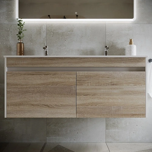 Тумба под раковину Sancos Smart SM120-2E дуб бардолино/белый Тумба под раковину Sancos Smart SM120-2E дуб бардолино/белый