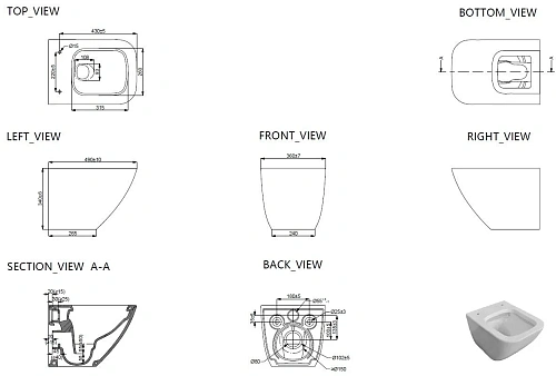Унитаз подвесной Allen Brau Liberty 4.33012.20 с крышкой, белый Унитаз подвесной Allen Brau Liberty 4.33012.20 с крышкой, белый