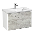 Тумба под раковину Roca Ronda 80 ZRU9303004 белый матовый/бетон Тумба под раковину Roca Ronda 80 ZRU9303004 белый матовый/бетон