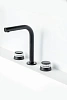 Смеситель для раковины Boheme AURA на 3 отв. BLACK 152-B-A черный