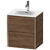 Картинка анонса товара «тумба под раковину duravit xviu xv41310b121 подвесная 51 см орех темный»