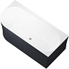 Картинка анонса товара «акриловая ванна allen brau priority 170x78 2.31004.21b/am антрацит/белый матовый»