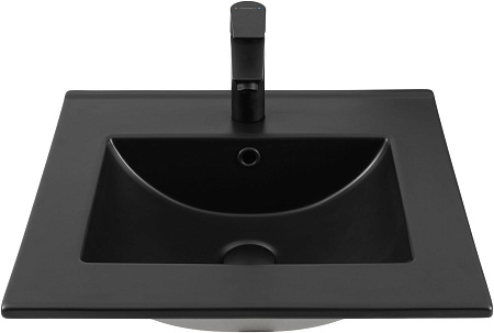 Раковина Aquanet Flat 50 черная матовая 00329252 Раковина Aquanet Flat 50 черная матовая 00329252