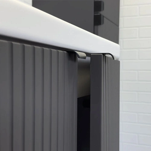 Тумба с раковиной Comforty Лима-60Н 00-00019240 антрацит раковина Como 60 Тумба с раковиной Comforty Лима-60Н 00-00019240 антрацит раковина Como 60