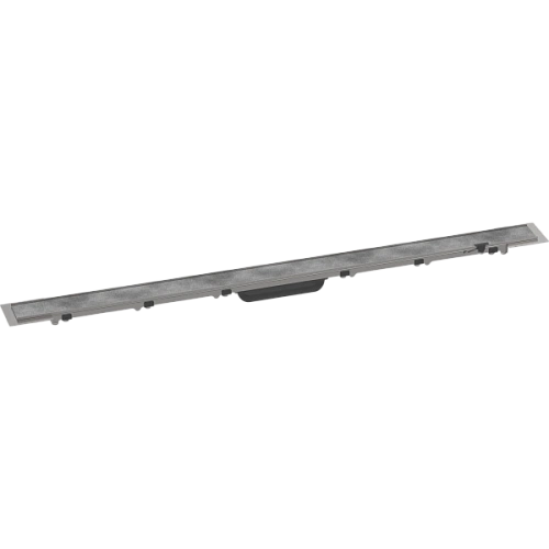 Решетка для водоотводящего желоба Hansgrohe RainDrain Rock, 100 см, укорачиваемая, для облицовки плитку 56033000. Решетка для водоотводящего желоба Hansgrohe RainDrain Rock, 100 см, укорачиваемая, для облицовки плитку 56033000.