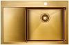 Кухонная мойка Paulmark AISI304 ELDE PM807851-BGR брашированное золото